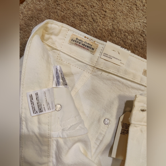 Levi's Dad Utility Straight Leg Jeans in Ecru, size 29 - Picture 4 of 8